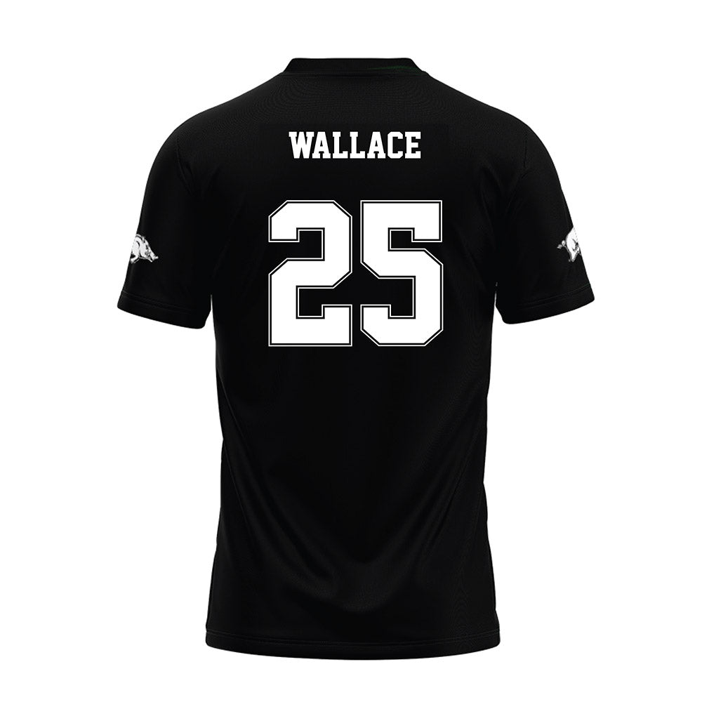Arkansas - NCAA Football : Tavion Wallace - Black Premium Football Jersey-1