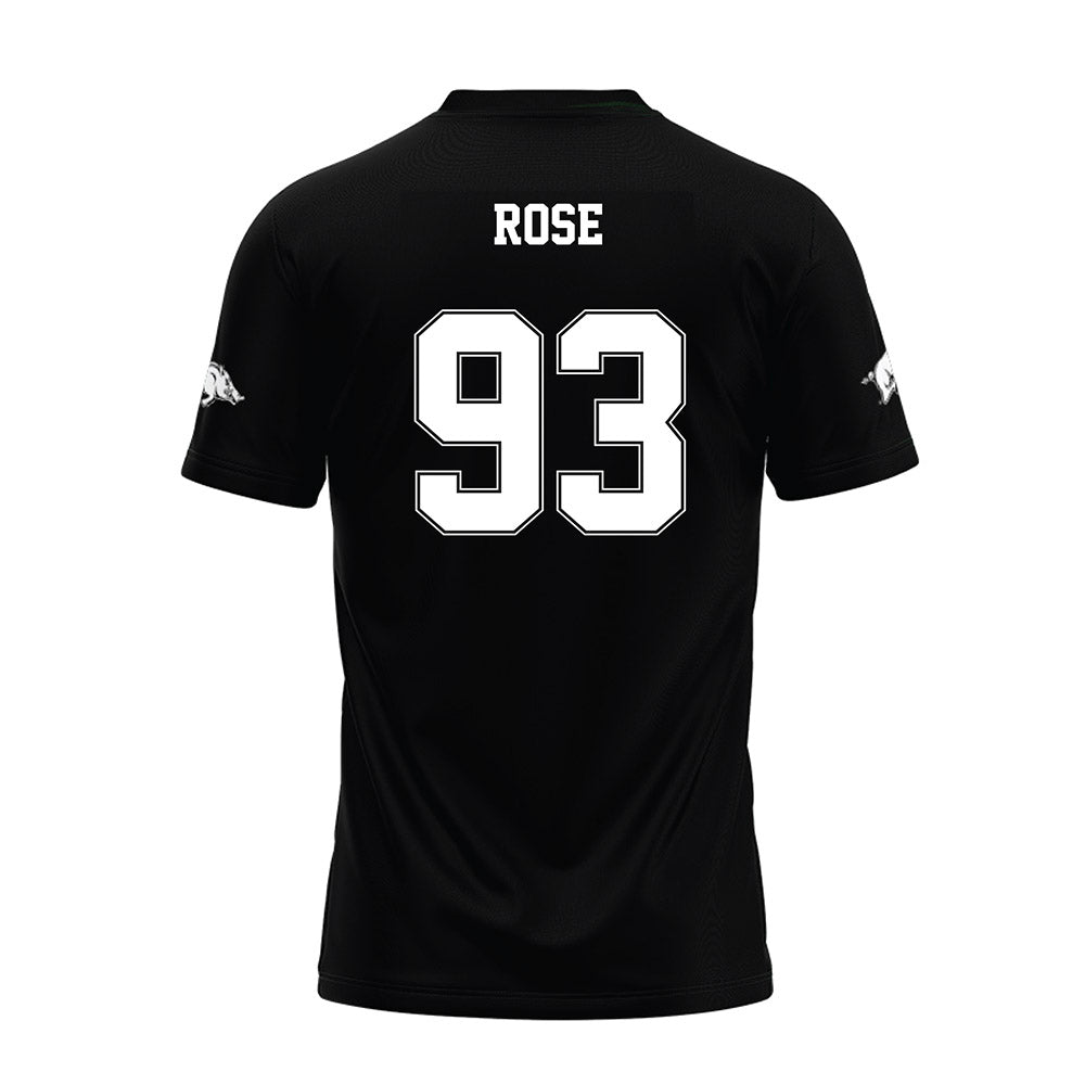 Arkansas - NCAA Football : Keivie Rose - Black Premium Football Jersey