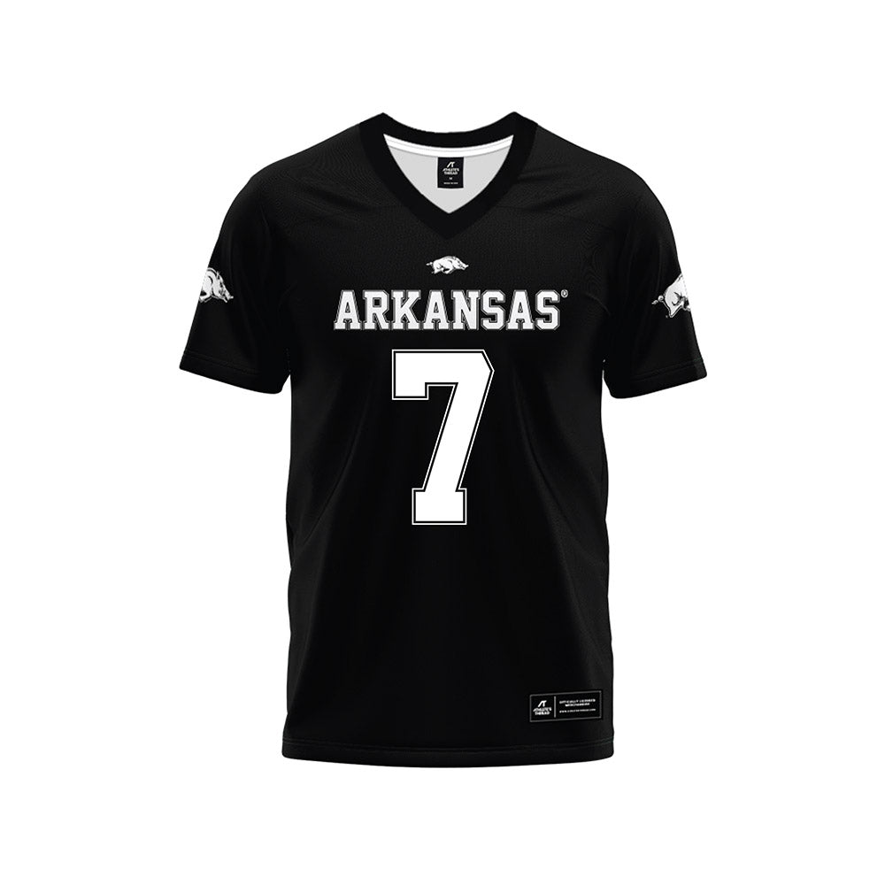 Arkansas - NCAA Football : Bradley Shaw - Black Premium Football Jersey-0