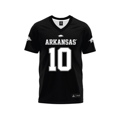 Arkansas - NCAA Football : Taylen Green - Black Premium Football Jersey