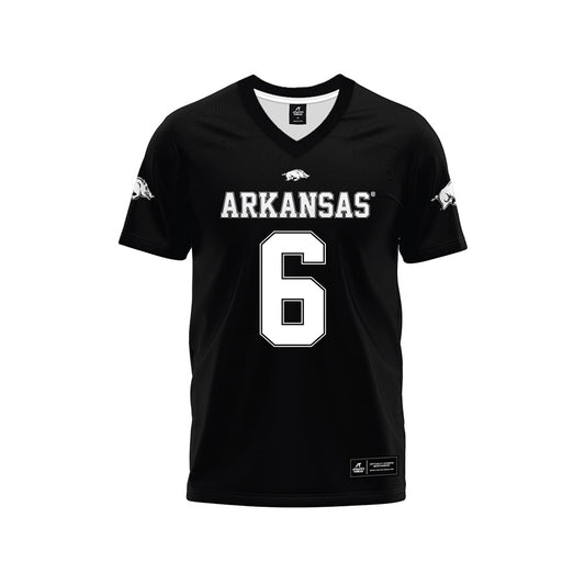 Arkansas - NCAA Football : Isaiah Sategna - Black Premium Football Jersey