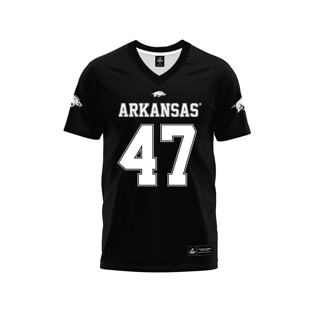Arkansas - NCAA Football : Maddox Lassiter - Black Premium Football Jersey