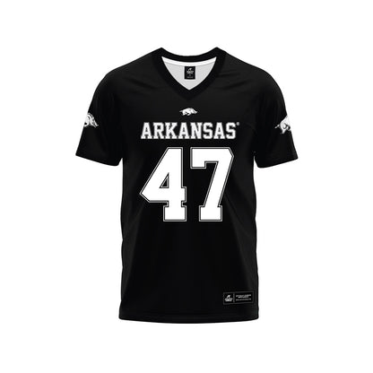Arkansas - NCAA Football : Maddox Lassiter - Black Premium Football Jersey