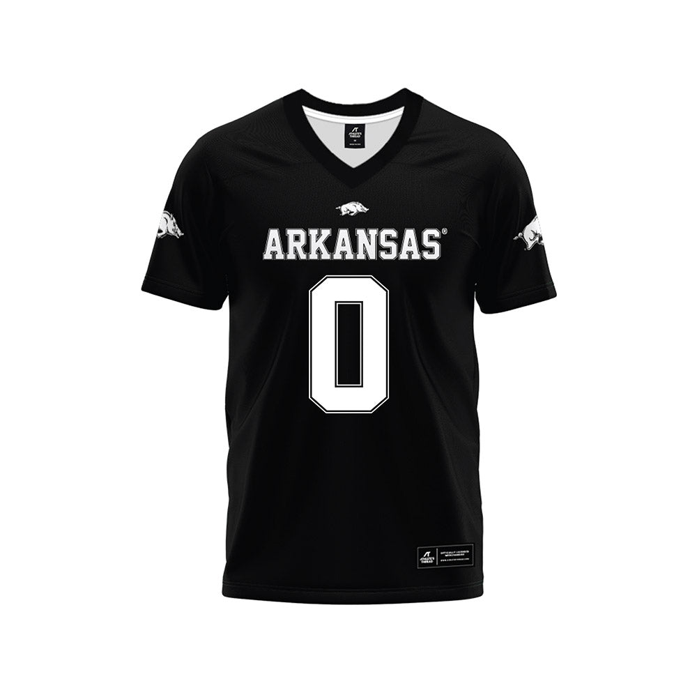 Arkansas - NCAA Football : Justus Boone - Black Premium Football Jersey-0