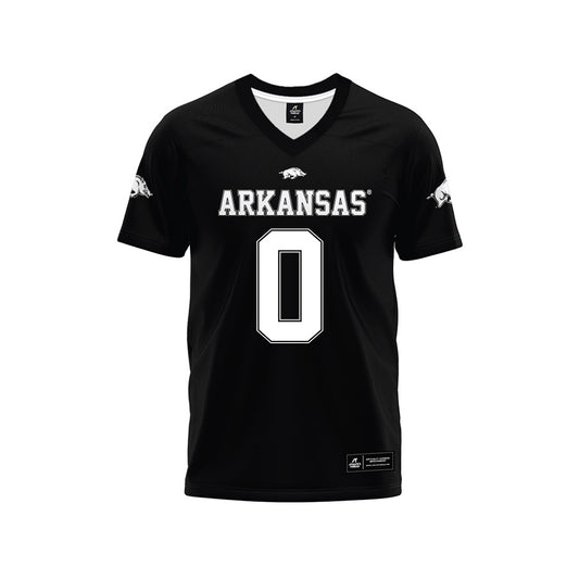Arkansas - NCAA Football : Justus Boone - Black Premium Football Jersey-0