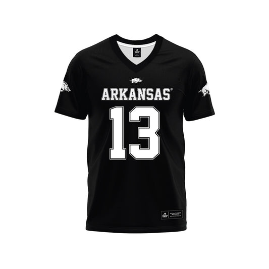 Arkansas - NCAA Football : Kani Walker - Black Premium Football Jersey-0