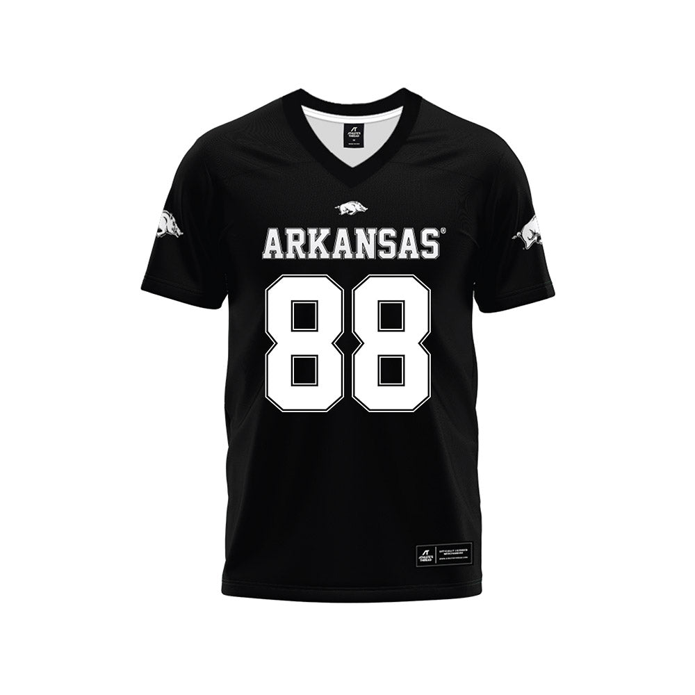 Arkansas - NCAA Football : Danny Saili - Black Premium Football Jersey-0