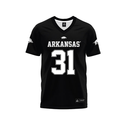 Arkansas - NCAA Football : Blake Brisker - Black Premium Football Jersey-0