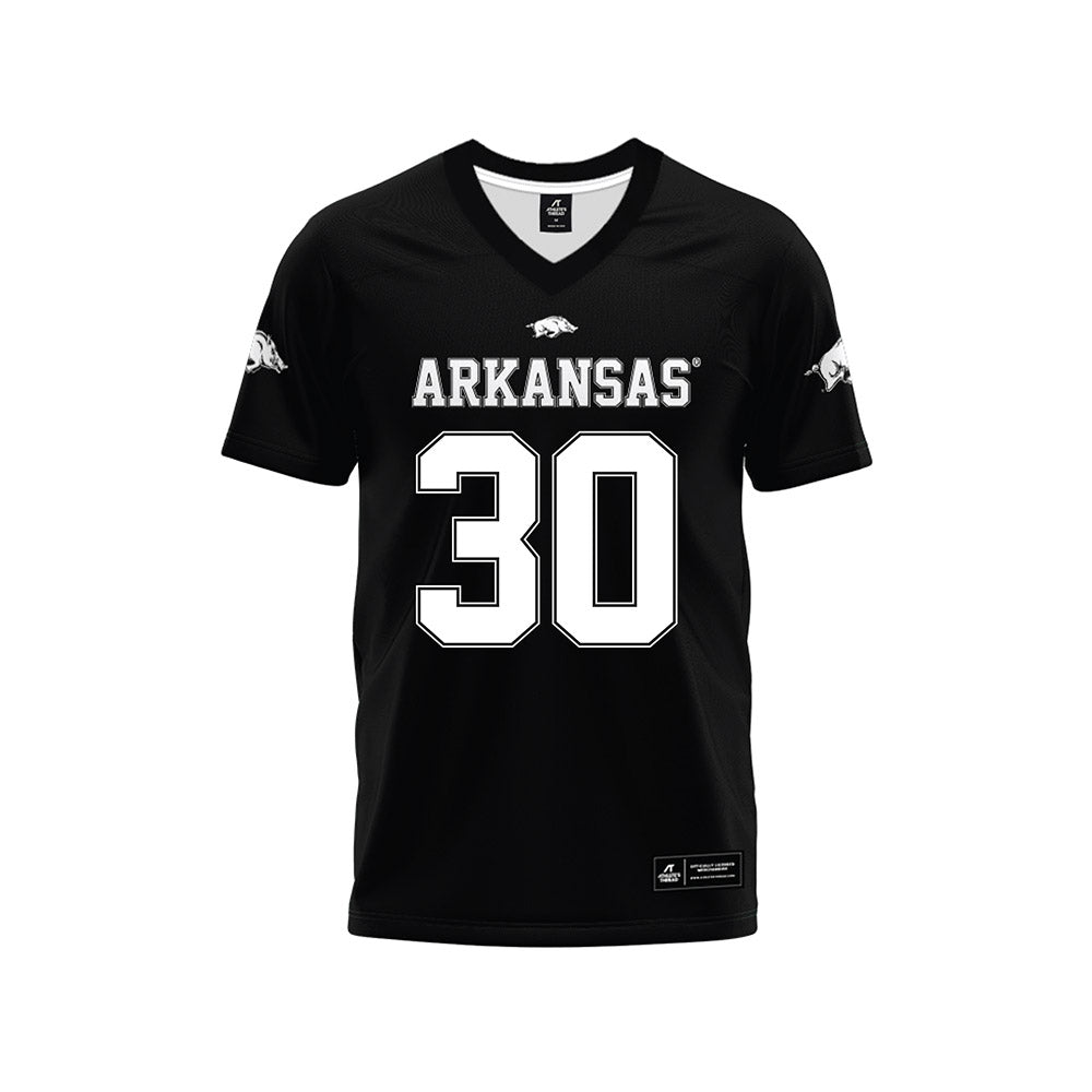 Arkansas - NCAA Football : Ashton Ngo - Black Premium Football Jersey