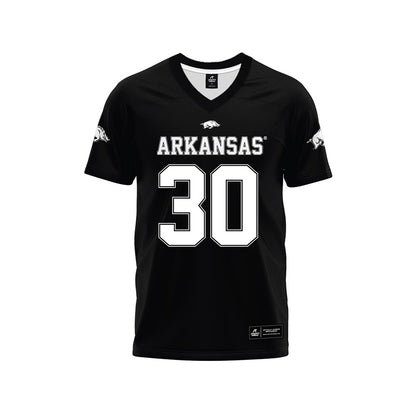 Arkansas - NCAA Football : Ashton Ngo - Black Premium Football Jersey