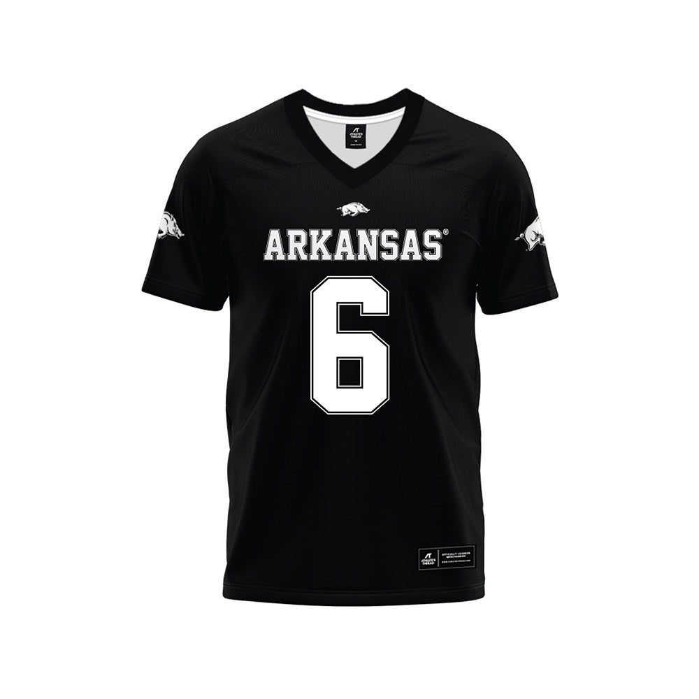 Arkansas - NCAA Football : Kavion Henderson - Black Premium Football Jersey