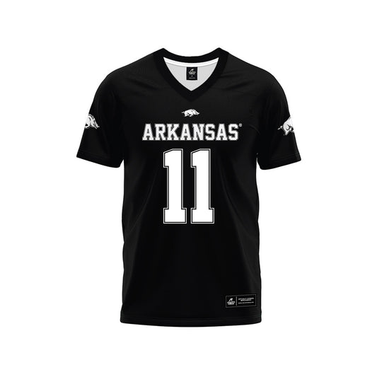 Arkansas - NCAA Football : Ken Talley - Black Premium Football Jersey-0