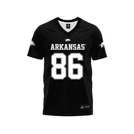 Arkansas - NCAA Football : Walker Catsavis - Black Premium Football Jersey