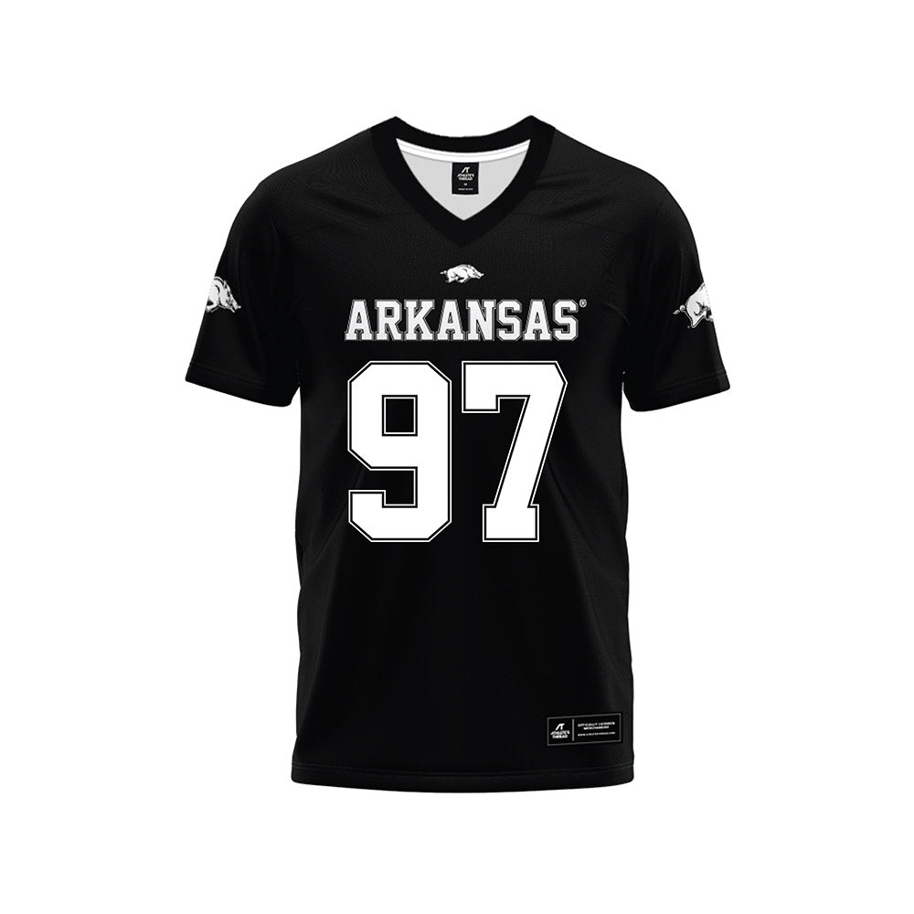 Arkansas - NCAA Football : Quincy Rhodes Jr - Black Premium Football Jersey-0