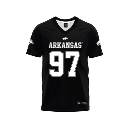 Arkansas - NCAA Football : Quincy Rhodes Jr - Black Premium Football Jersey-0