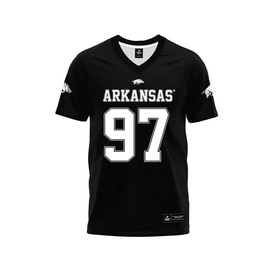 Arkansas - NCAA Football : Quincy Rhodes Jr - Black Premium Football Jersey-0