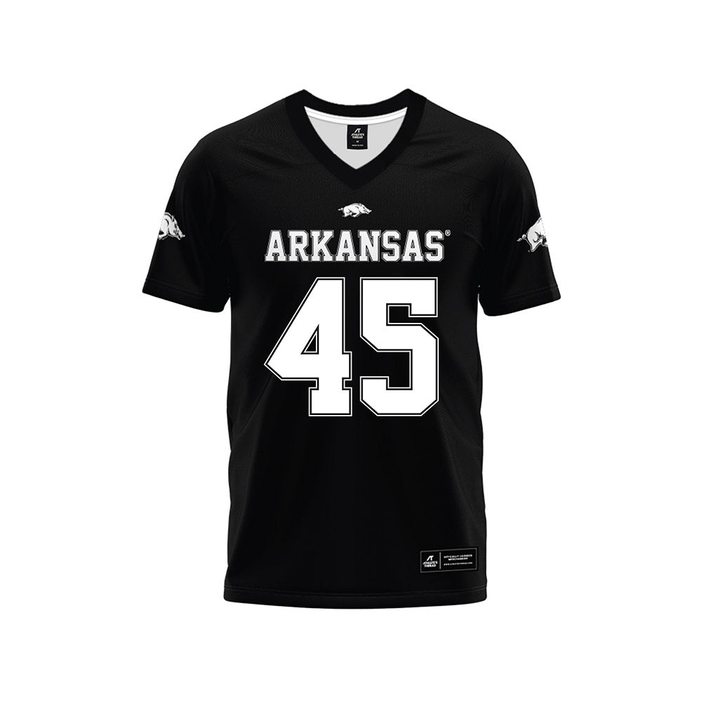Arkansas - NCAA Football : Preston Davis - Black Premium Football Jersey