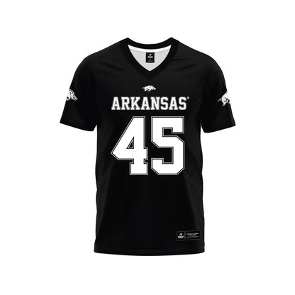 Arkansas - NCAA Football : Preston Davis - Black Premium Football Jersey