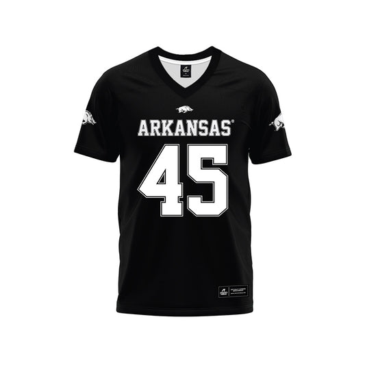 Arkansas - NCAA Football : Preston Davis - Black Premium Football Jersey