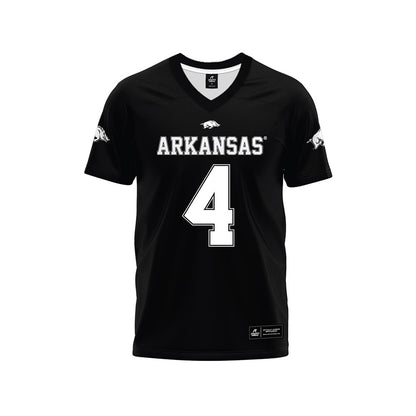 Arkansas - NCAA Football : Isaac TeSlaa - Black Premium Football Jersey