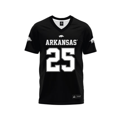Arkansas - NCAA Football : Tavion Wallace - Black Premium Football Jersey-0