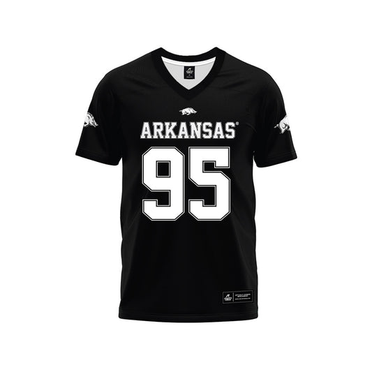 Arkansas - NCAA Football : Ian Geffrard - Black Premium Football Jersey