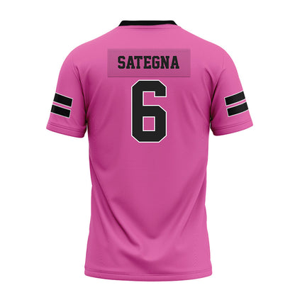 Arkansas - NCAA Football : Isaiah Sategna - Pink Premium Football Jersey