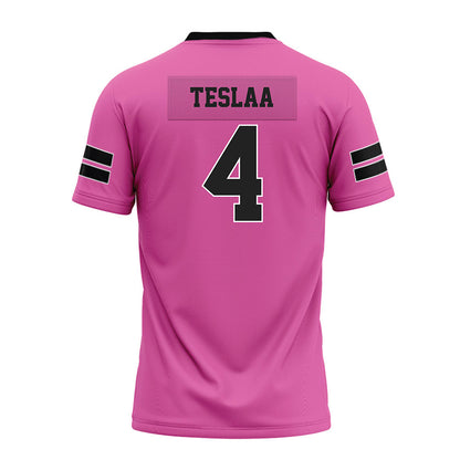 Arkansas - NCAA Football : Isaac TeSlaa - Pink Premium Football Jersey