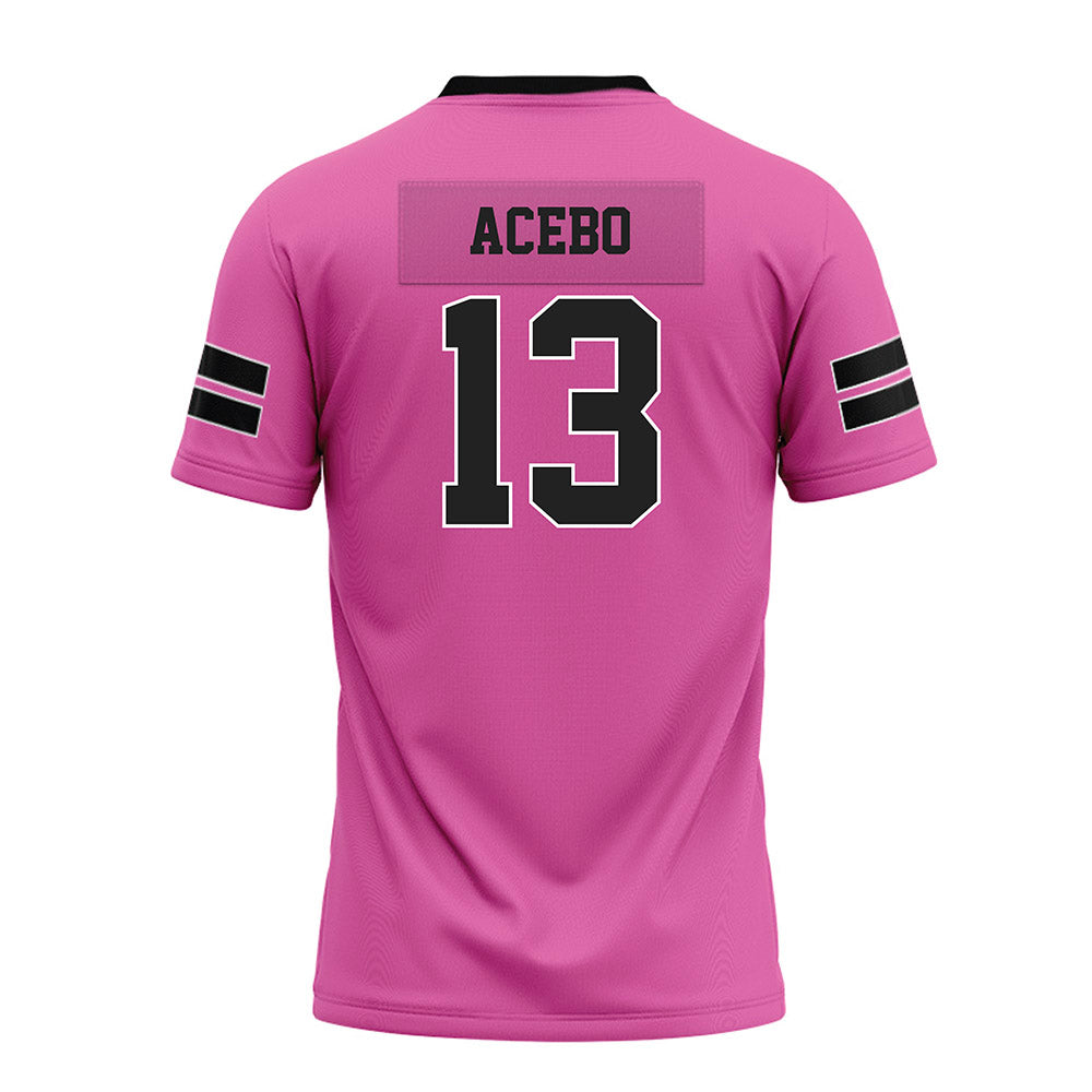 Arkansas - NCAA Football : Rykar Acebo - Pink Premium Football Jersey