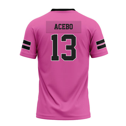 Arkansas - NCAA Football : Rykar Acebo - Pink Premium Football Jersey