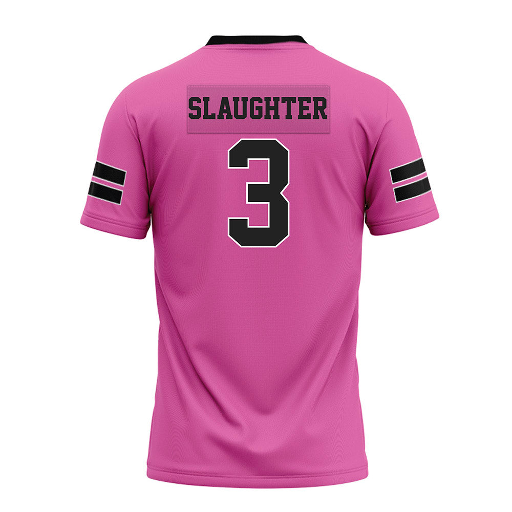 Arkansas - NCAA Football : Doneiko Slaughter - Pink Premium Football Jersey