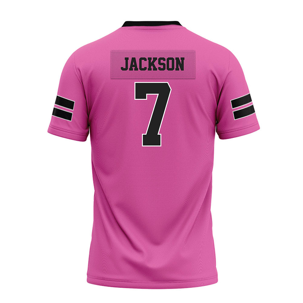 Arkansas - NCAA Football : Kenneth Jackson - Pink Premium Football Jersey-1