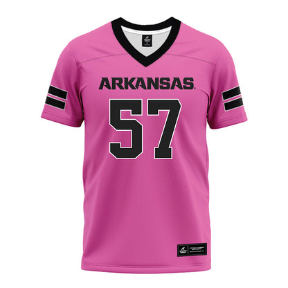 Arkansas - NCAA Football : Thomas Schueck - Pink Premium Football Jersey