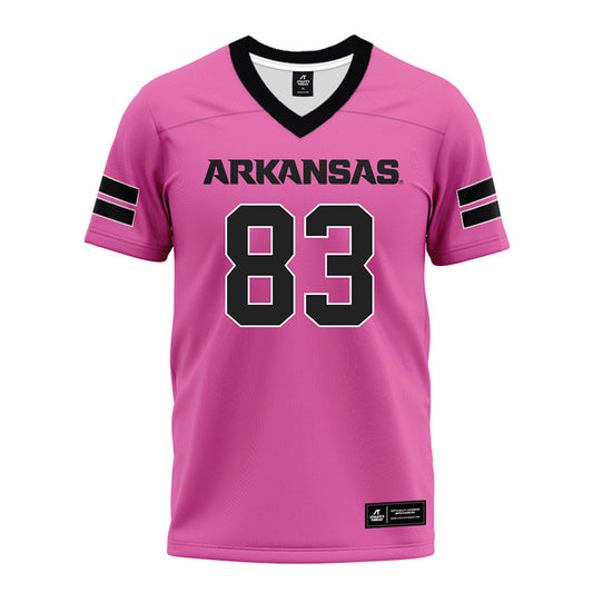 Arkansas - NCAA Football : Jaden Platt - Pink Premium Football Jersey-0