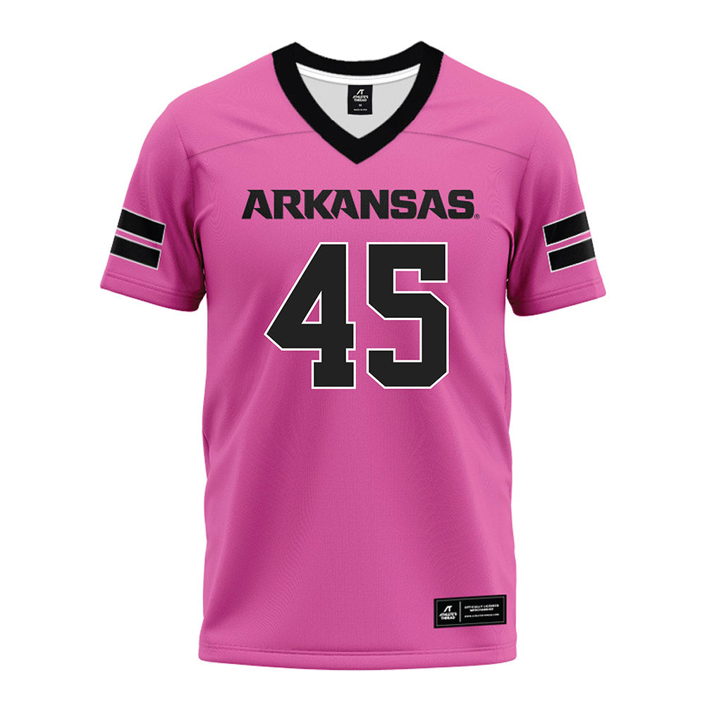 Arkansas - NCAA Football : Preston Davis - Pink Premium Football Jersey