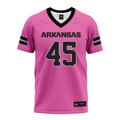 Arkansas - NCAA Football : Preston Davis - Pink Premium Football Jersey