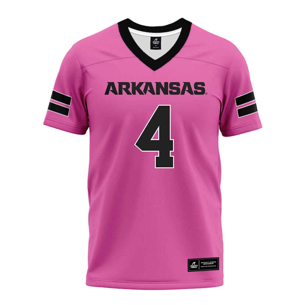 Arkansas - NCAA Football : Isaac TeSlaa - Pink Premium Football Jersey