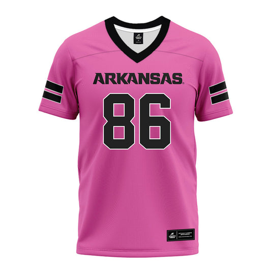 Arkansas - NCAA Football : Walker Catsavis - Pink Premium Football Jersey