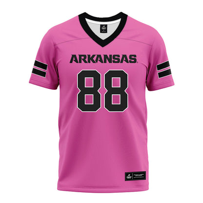 Arkansas - NCAA Football : Danny Saili - Pink Premium Football Jersey-0