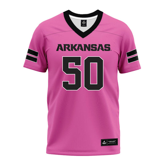 Arkansas - NCAA Football : Kobe Branham - Pink Premium Football Jersey