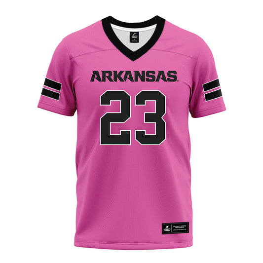 Arkansas - NCAA Football : Zachary Taylor - Pink Premium Football Jersey