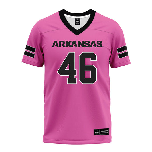 Arkansas - NCAA Football : Charlie von der Meden - Pink Premium Football Jersey