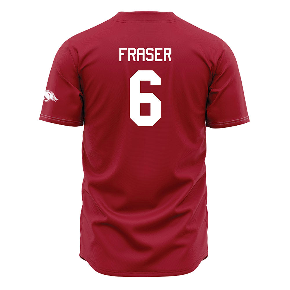 Arkansas - NCAA Baseball : Gabe Fraser - Cardinal Jersey