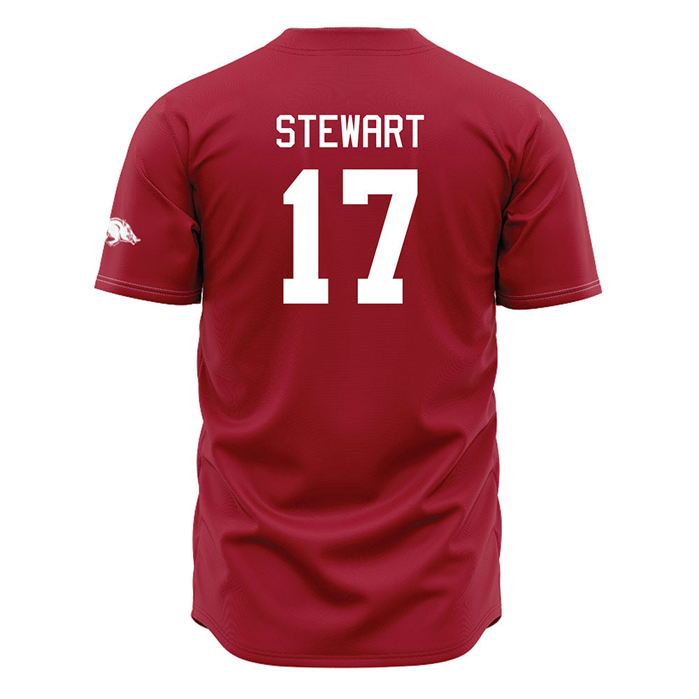 Arkansas - NCAA Baseball : Zack Stewart - Cardinal Jersey-1