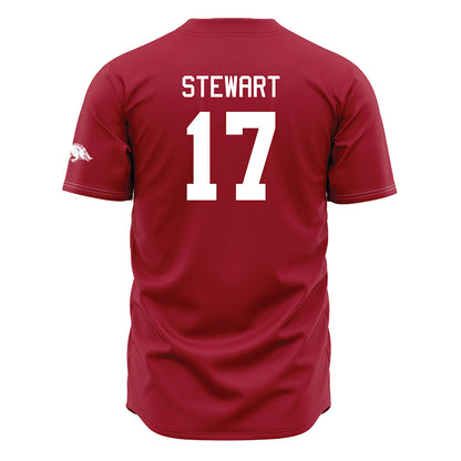 Arkansas - NCAA Baseball : Zack Stewart - Cardinal Jersey-1