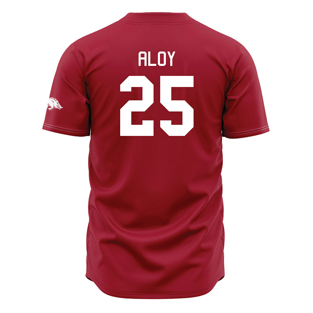 Arkansas - NCAA Baseball : Kuhio Aloy - Cardinal Jersey-1