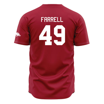 Arkansas - NCAA Baseball : Jackson Farrell - Cardinal Jersey