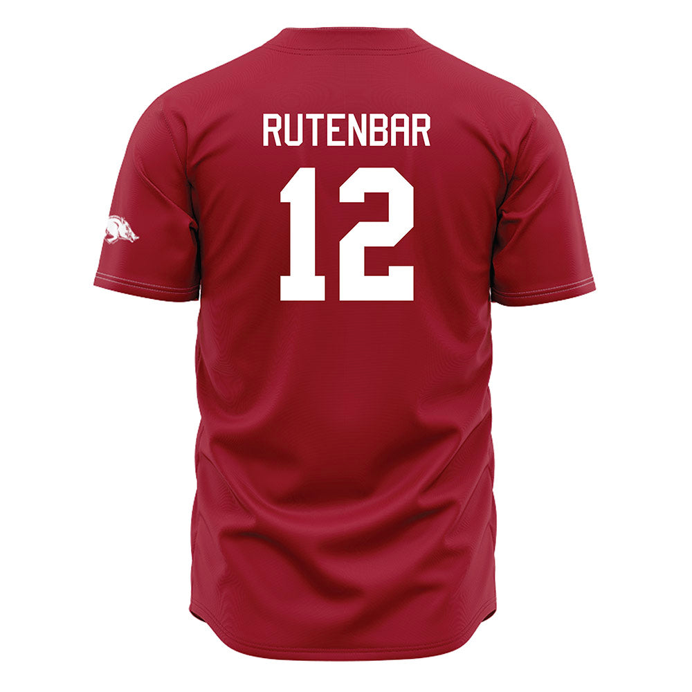Arkansas - NCAA Baseball : Carter Rutenbar - Cardinal Jersey-1