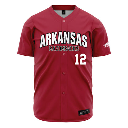 Arkansas - NCAA Baseball : Elliott Peterson - Cardinal Jersey-0