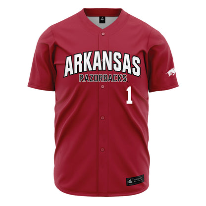 Arkansas - NCAA Baseball : Carson Brumbaugh - Cardinal Jersey-0